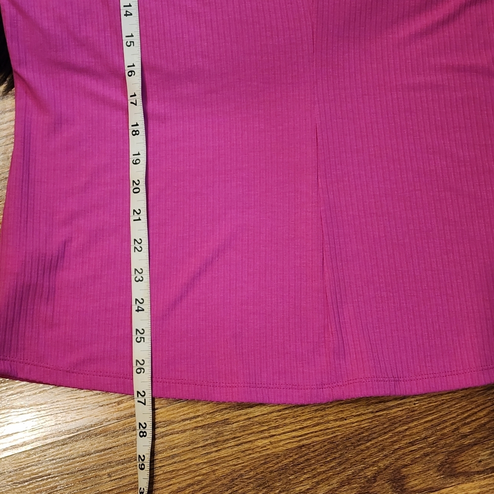 Terra & Sky Vivid Pink Blouse with Flutter Sleeves Size 14W - Picture 6 of 11
